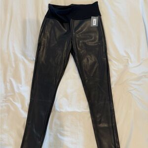 NWT Spanx Red Hot leather leggings large